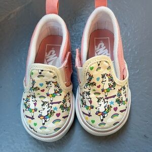 Vans toddler skaticorn shoe slip on size 5t
